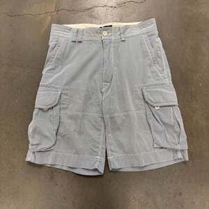 Polo Ralph Lauren Cargo Shorts Mens 32 Blue White Striped Utility